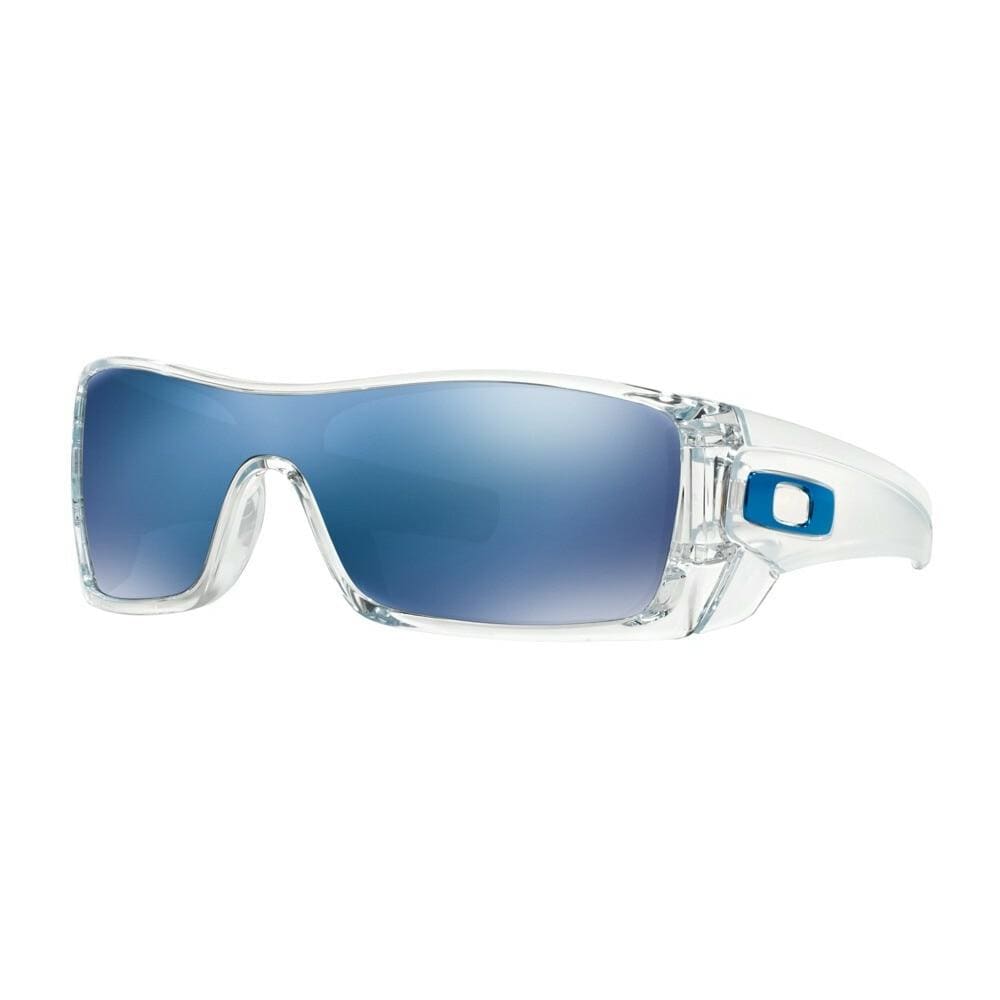 Oakley OO9101-07 Batwolf Clear Rectangular Ice Iridium Lens Men's Sunglasses 700285444055