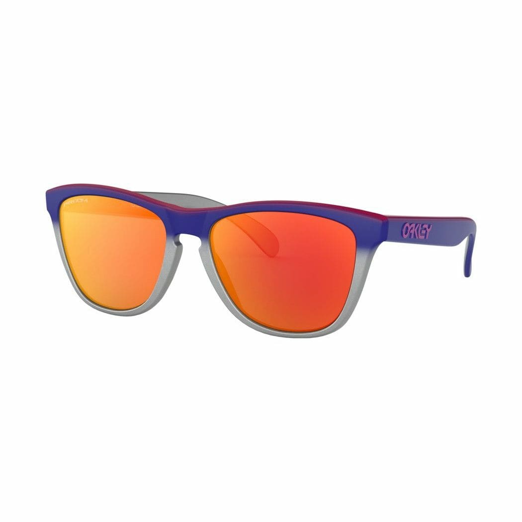 Oakley OO9245-8254 Frogskins Pink Blue Fade Square Prizm Ruby Lens Sunglasses 888392395146