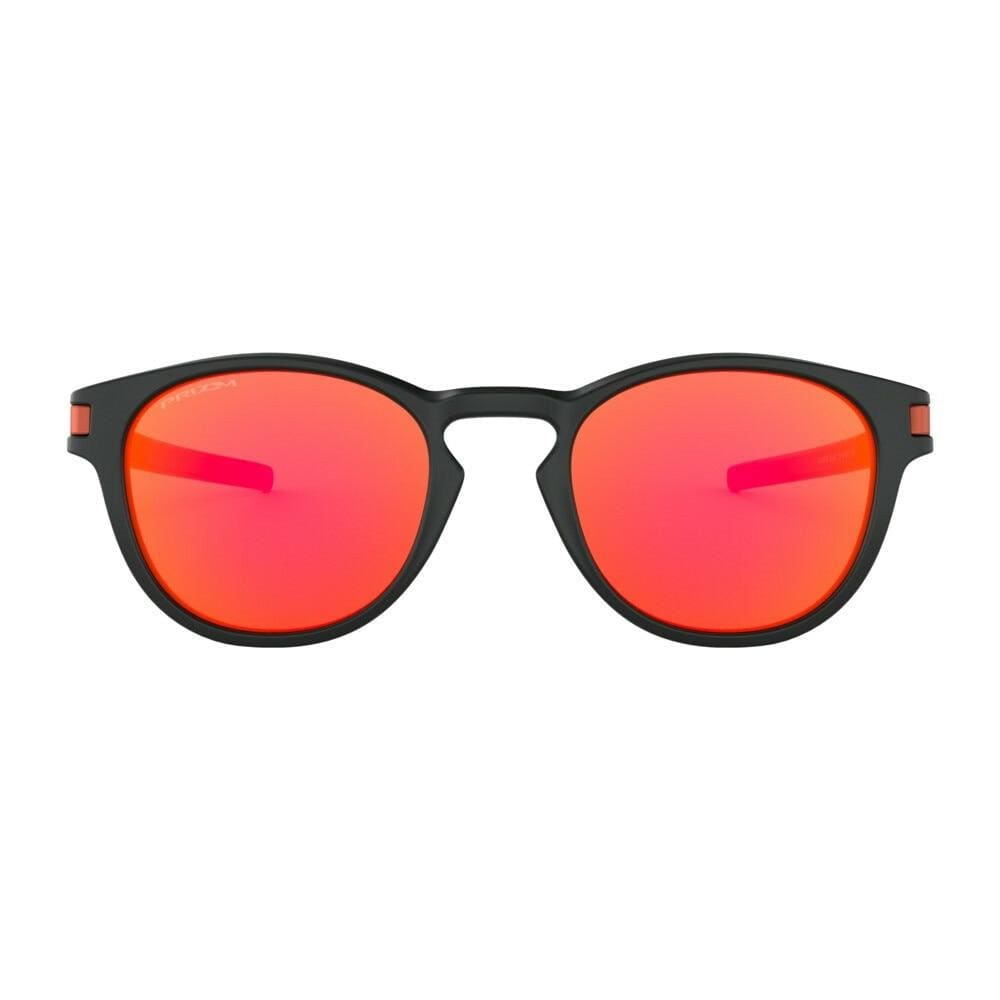 Oakley OO9265-2953 Latch Matte Black Round Prizm Ruby Lenses Sunglasses Frames 888392136107