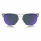 Oakley OO9342-02 Sliver R Matte Clear Round Sunglasses Frames with Violet Iridium Lens 888392214683