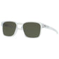 Oakley Latch Square OO9353-07 Matte Clear Frame Dark Grey Lenses Sunglasses