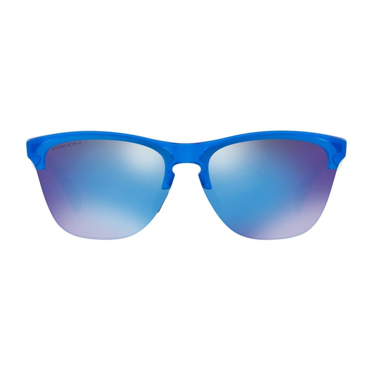 Oakley OO9374-07 Frogskins Lite Matte Translucent Square Prizm Sapphire Lens Men's Sunglasses 818208617940