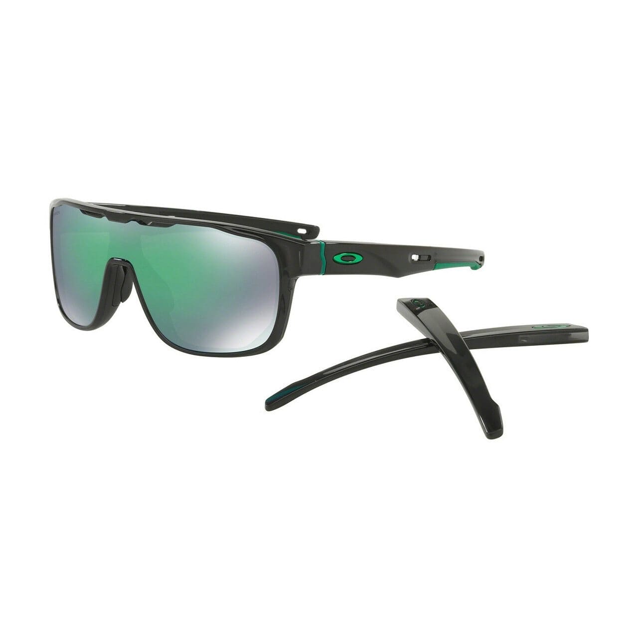 Oakley OO9387-03 Crossrange Shield Black Ink Rectangular Prizm Jade Lens Men's Sunglasses 888392299109