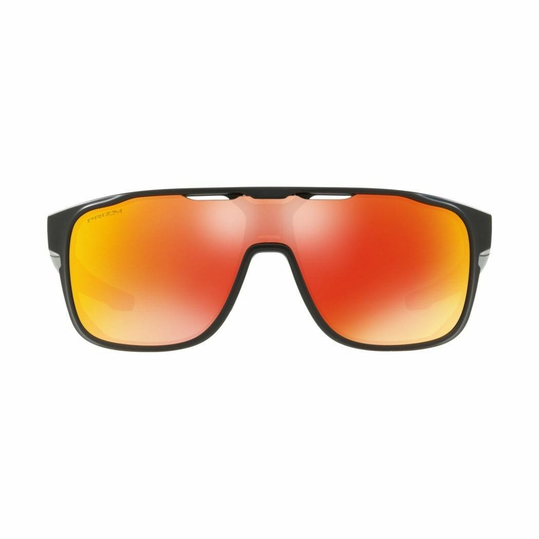 Oakley OO9387-0931 Crossrange Shield Matte Black Prizmatic Rectangular Prizm Ruby Lens Sunglasses 888392374448