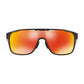Oakley OO9390-0631 Crossrange Shield Matte Black Prizmatic Rectangular Prizm Ruby Lens Sunglasses 888392374592