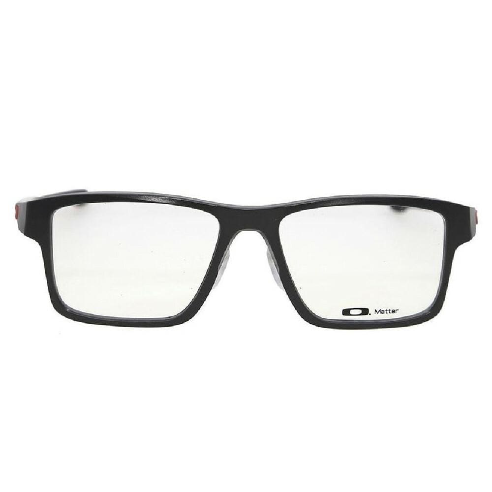 Oakley OX8071-0354 Chamfer 2.0 Asian Fit Satin Grey Black Square Eyeglasses Frames 888392113337