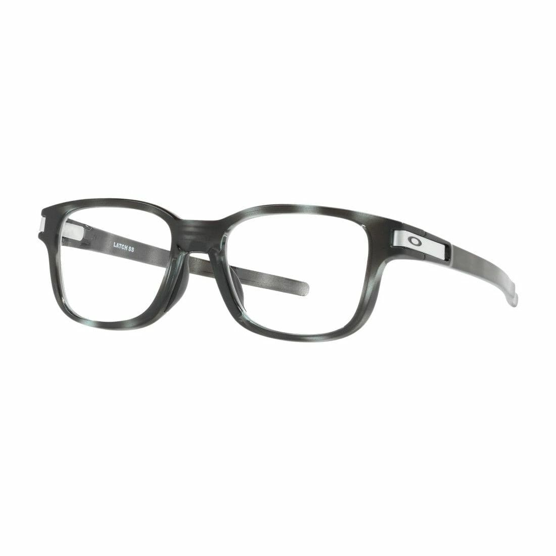 Oakley OX8114-0350 Latch SS (TruBridge) Polished Grey Tortoise Square Men's Eyeglasses 888392271648