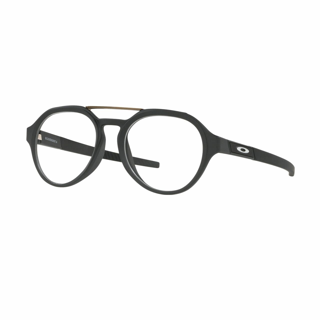 Oakley OX8151F-0152 Scavenger (Asia Fit) Satin Black Round Men's Plastic Eyeglasses 888392410795