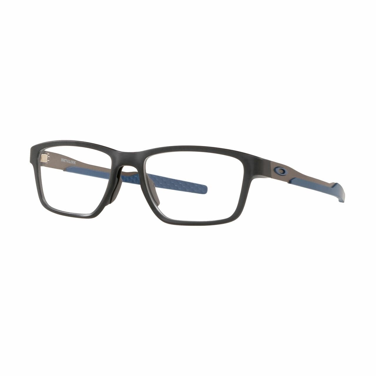Oakley OX8153-0755 Metalink Satin Grey Smoke Rectangular Men's Plastic Eyeglasses 888392463562