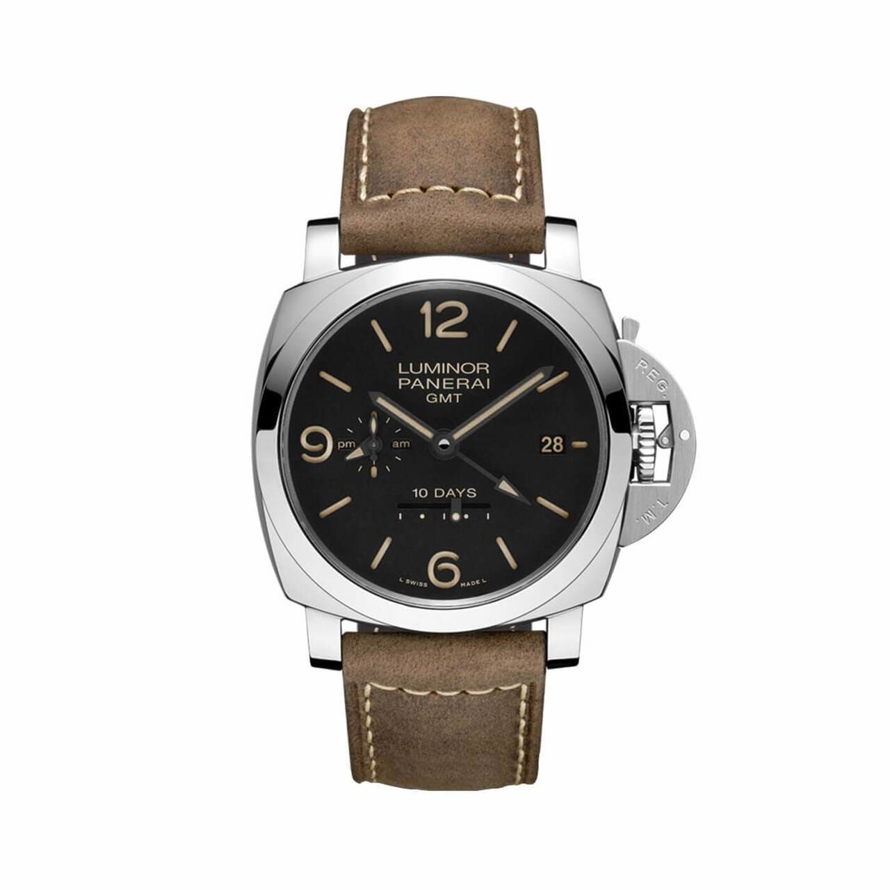 Panerai PAM00533 Luminor 1950 10 Days GMT Automatic Black Dial Men's Watch