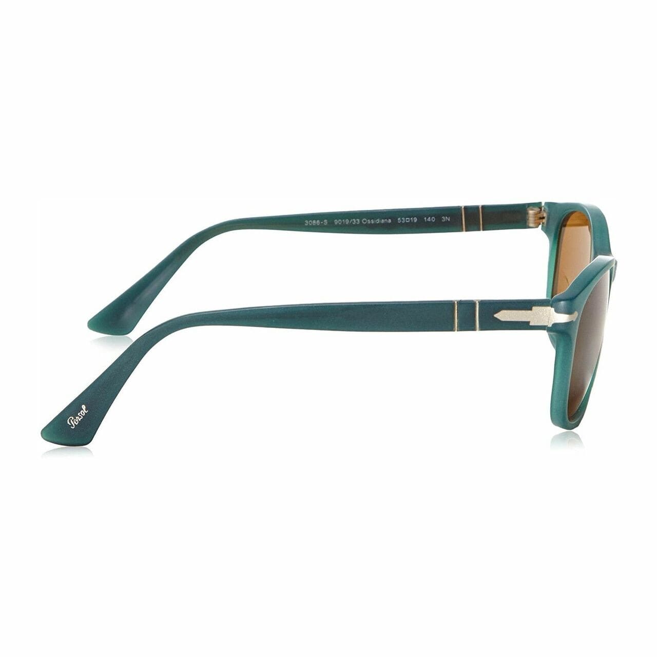 Persol PO3086-9019/33 Ossidiana Rectangle Brown Lens Men's Sunglasses 8053672246001