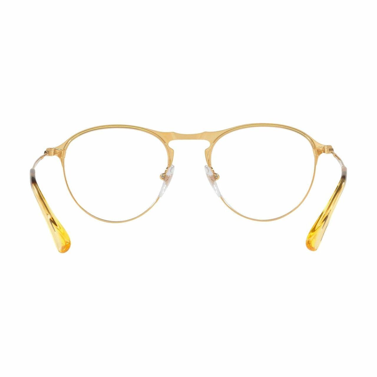 Persol PO7092V-1069 Matte Gold Round Metal Men's Eyeglasses 8053672727197