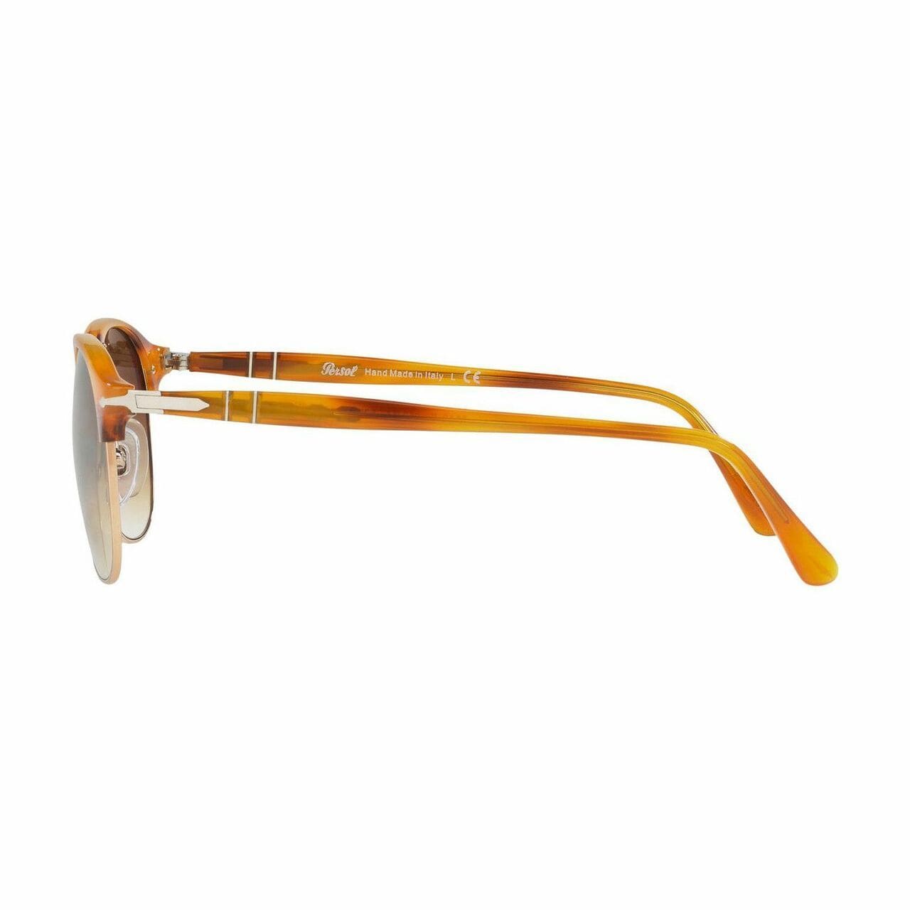 Persol PO8649S-960/51 Striped Brown Aviator Brown Gradient Lens Men's Sunglasses 8053672790443