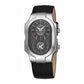 Philip Stein 200SDGCB Signature Grey Dial Men's Black Leather Quartz Watch 794504350548