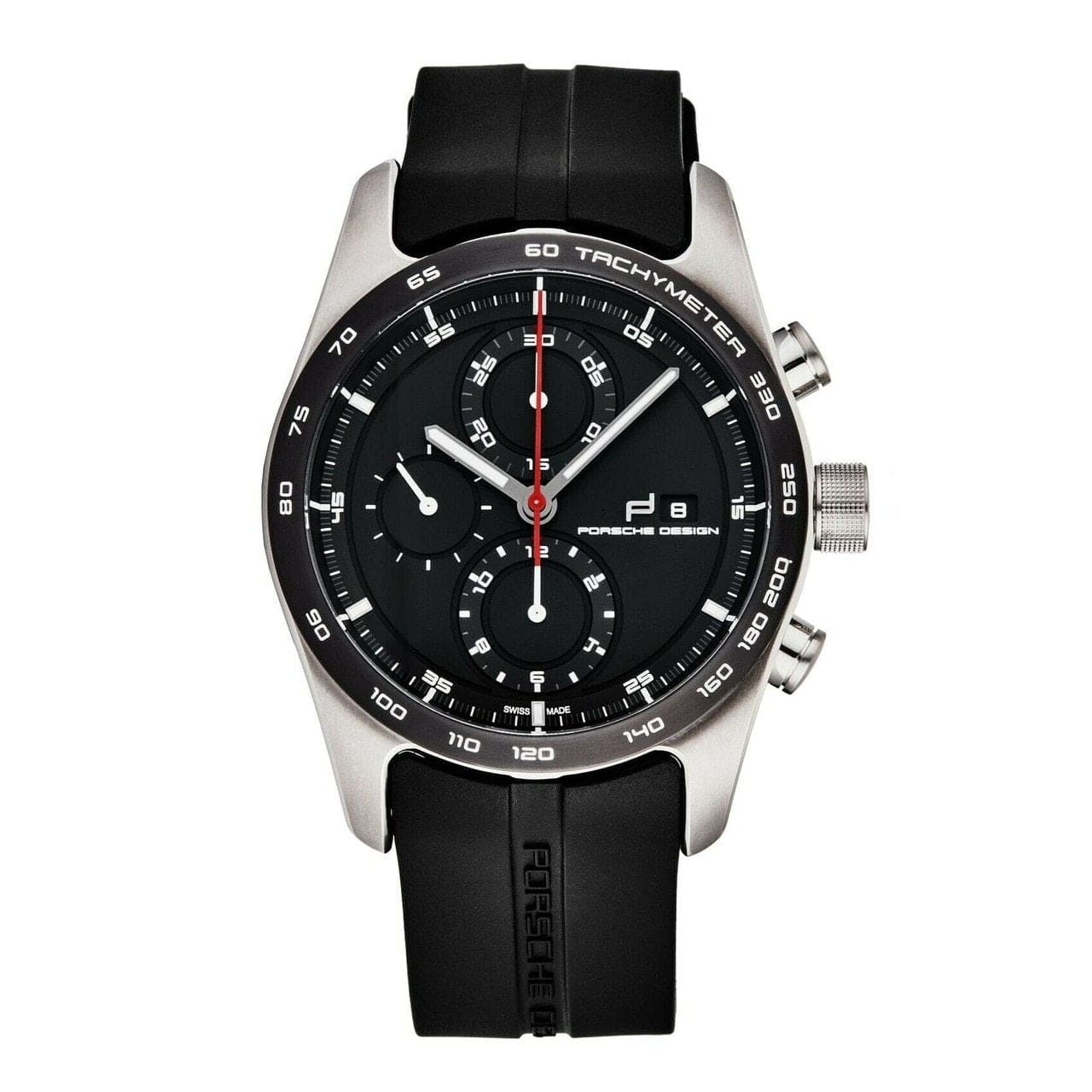 Porsche Design 6010.1090.01052 Chronotimer Series 1 Black Rubber Chronograph Automatic Watch