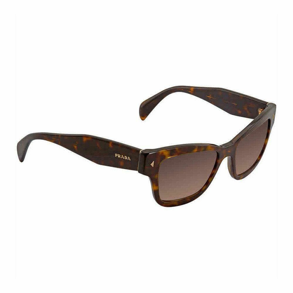 Prada PR29R 2AU3DO Havana Square Gradient Grey Lens Women's Sunglasses 8053672442786