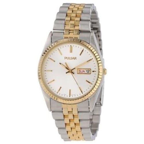 Pulsar PXF108 Two-Tone Stainless Steel Silver Dial Men’s 