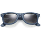 Ray-Ban RB2140QM 116871 Original Wayfarer Blue Premium Leather Frame Grey Gradient Lens Sunglasses 8053672307795