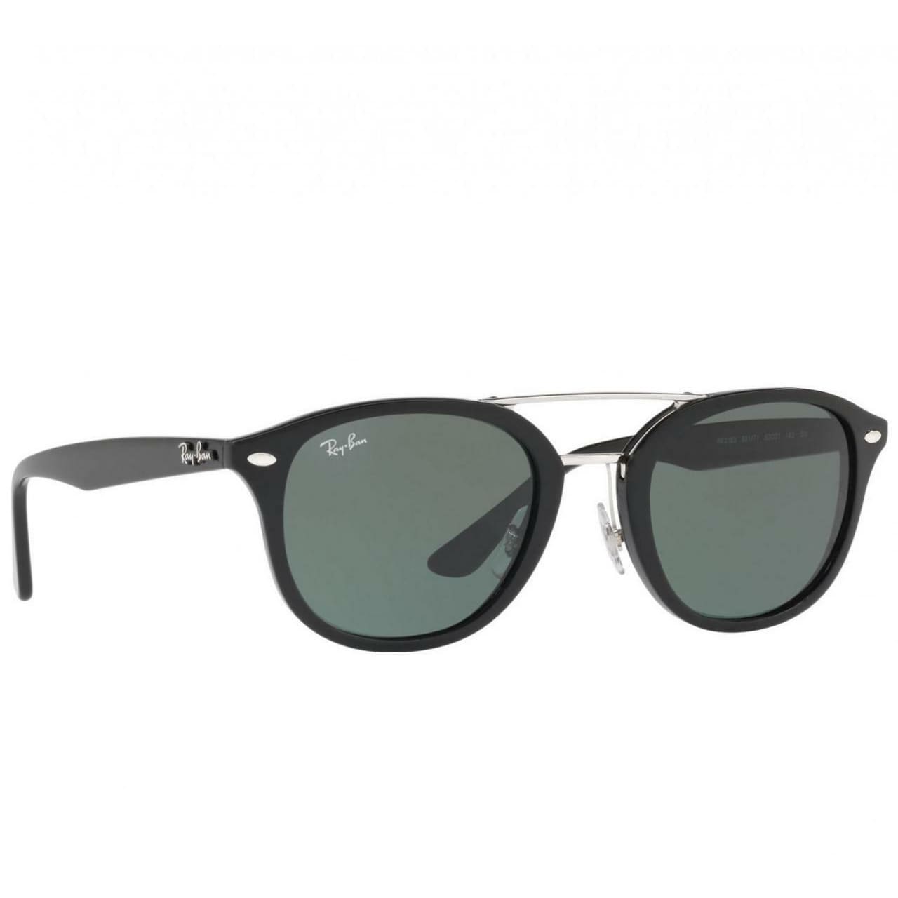 Ray-Ban RB2183 901/71 Green Classic Lenses with Black Square Sunglasses Frames 8053672741339
