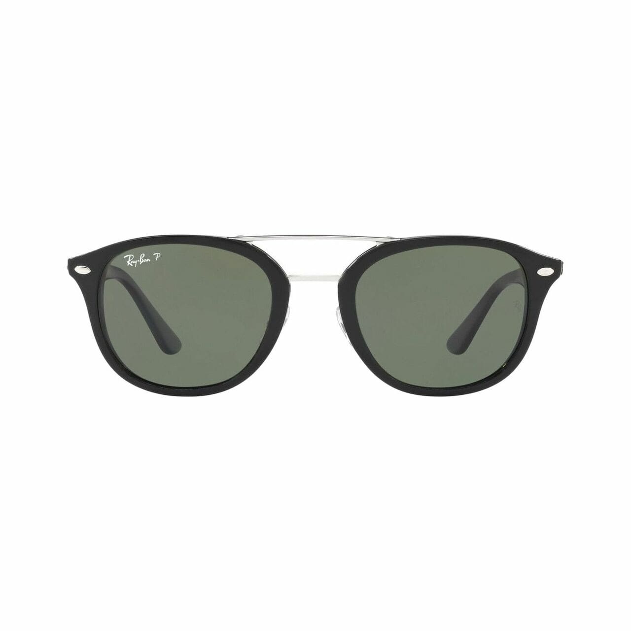 Ray-Ban RB2183-901/9A Black Square Green Classic G-15 Polarized Lens Sunglasses 8053672741384