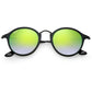 Ray-Ban RB2447-901/4J Shiny Black Round Green Gradient Flash Lens Sunglasses 8053672561555