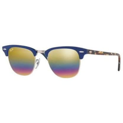 Ray-Ban RB3016 1223C4 Clubmaster Classic Blue Frame Gold 