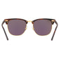 Ray-Ban RB3016F 114519 Clubmaster Classic Sand Havanah / Gold Frame Green Mirror Lens Sunglasses 8053672790047