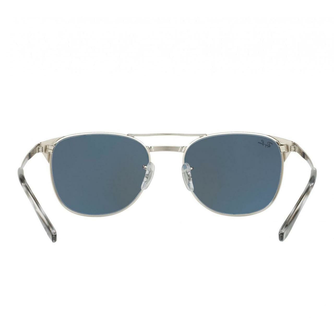Ray-Ban RB3429M-003/R5 Signet Silver Square Blue Grey Classic Lens Sunglasses 8053672673678