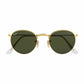 Ray-Ban RB3447-001 Round Metal Polished Gold Metal Green Classic G-15 Lens Sunglasses 805289439899