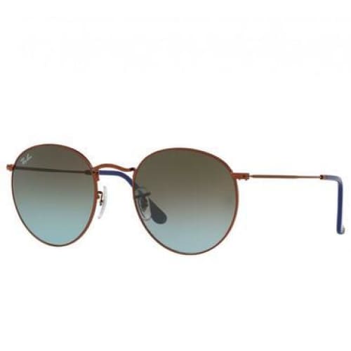 Ray-Ban RB3447 900396 Round Metal Bronze Copper Sunglasses 