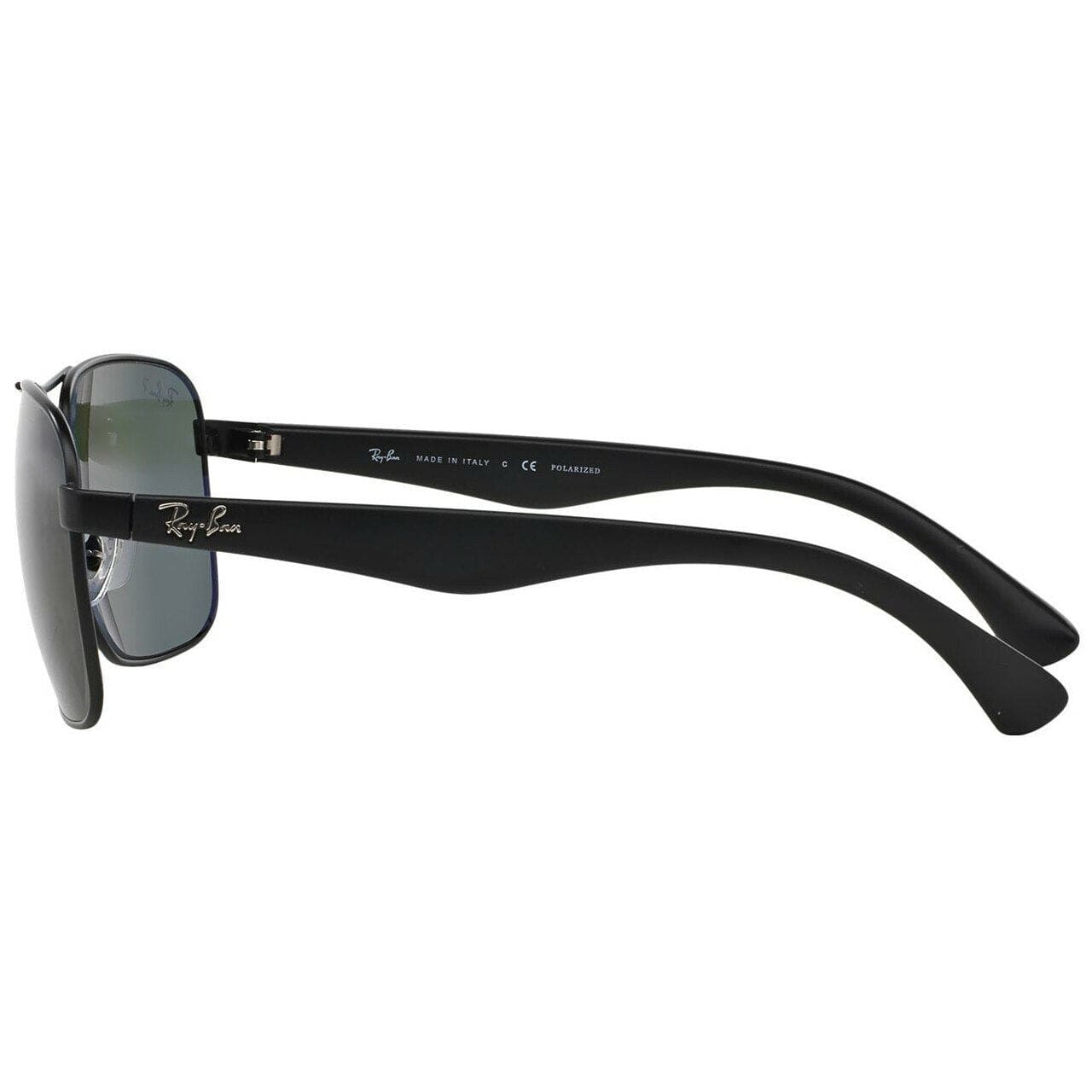 Ray-Ban RB3516-006/9A Highstreet Black Square Green Classic G-15 Polarized Lens Sunglasses 8053672233636