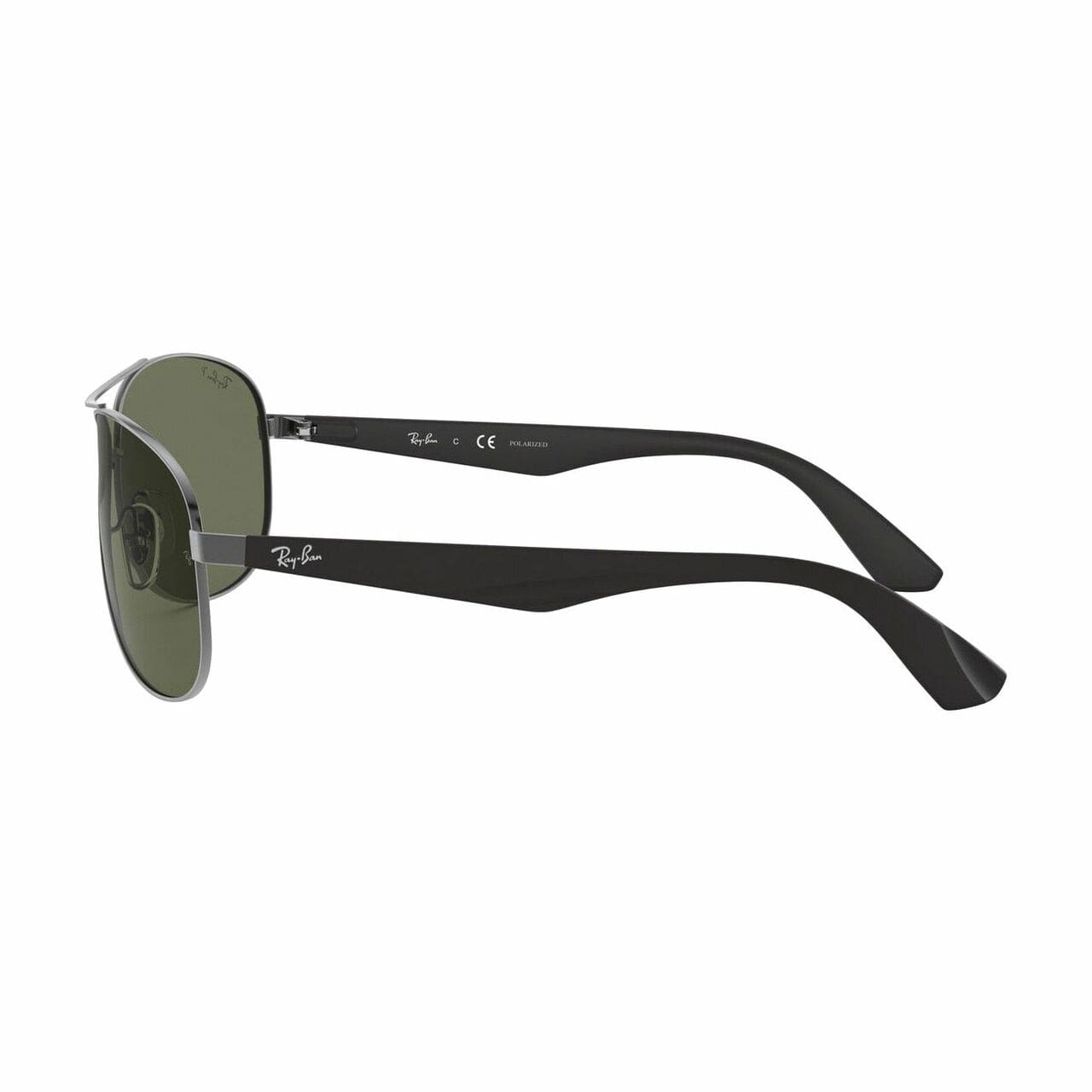 Ray-Ban RB3526-019/8G Silver Blue Aviator Grey Gradient Lens Men's Metal Sunglasses 8053672359022