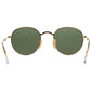 Ray-Ban RB3532-001 Icons Round Sunglasses With Green Classic G-15 Lens Metal Folding Frame 8053672497816