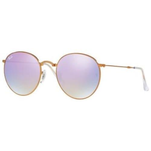 Ray-Ban RB3532-198/7X Bronze Copper Round Lilac Gradient 