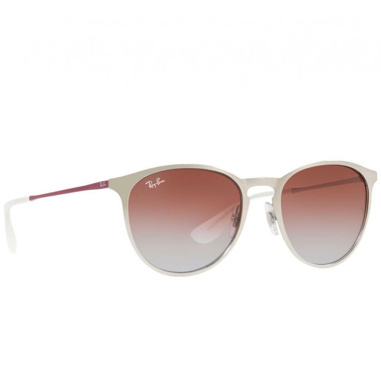 Ray-Ban RB3539 9079I8 Erika Silver Bordeaux Metal Frame with Violet Gradient Lens Aviator Sunglasses 8053672840117