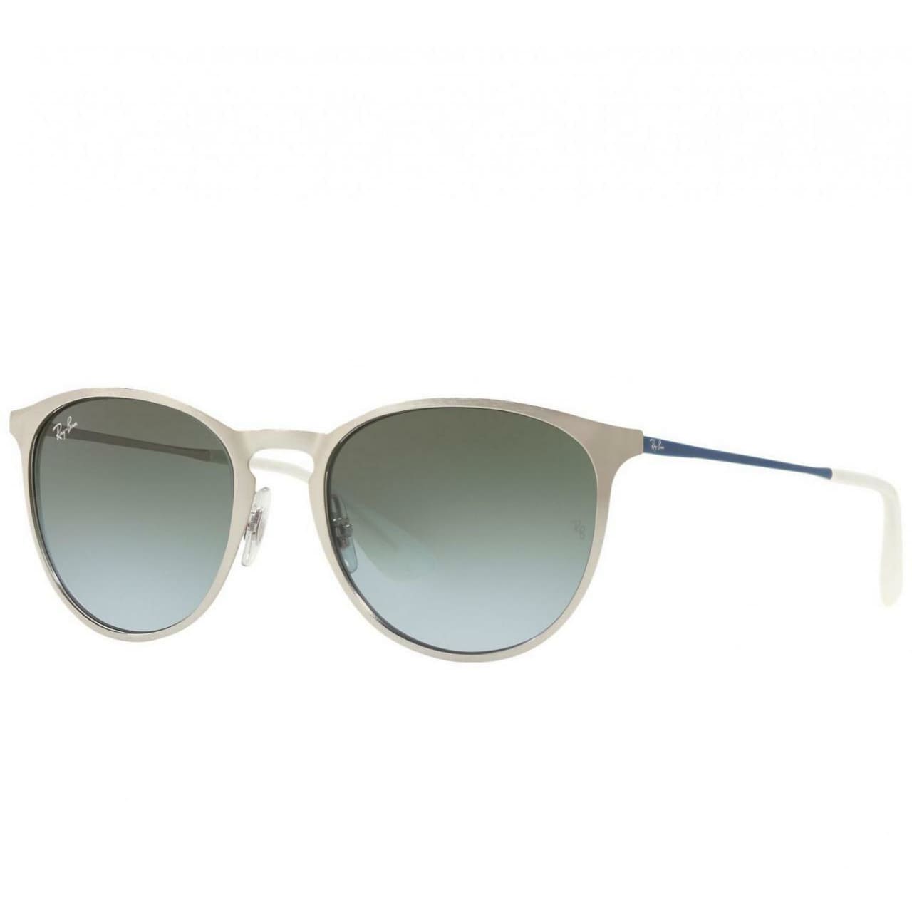 Ray-Ban RB3539 9080I7 Erika Silver and Blue Metal Frame with Green Gradient Aviator Sunglasses 8053672840124
