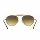 Ray-Ban RB3540-198/7X Bronze Copper Aviator Lilac Gradient Flash Lens Metal Sunglasses 8053672611915
