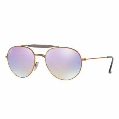 Ray-Ban RB3540-198/7X Bronze Copper Aviator Lilac Gradient 