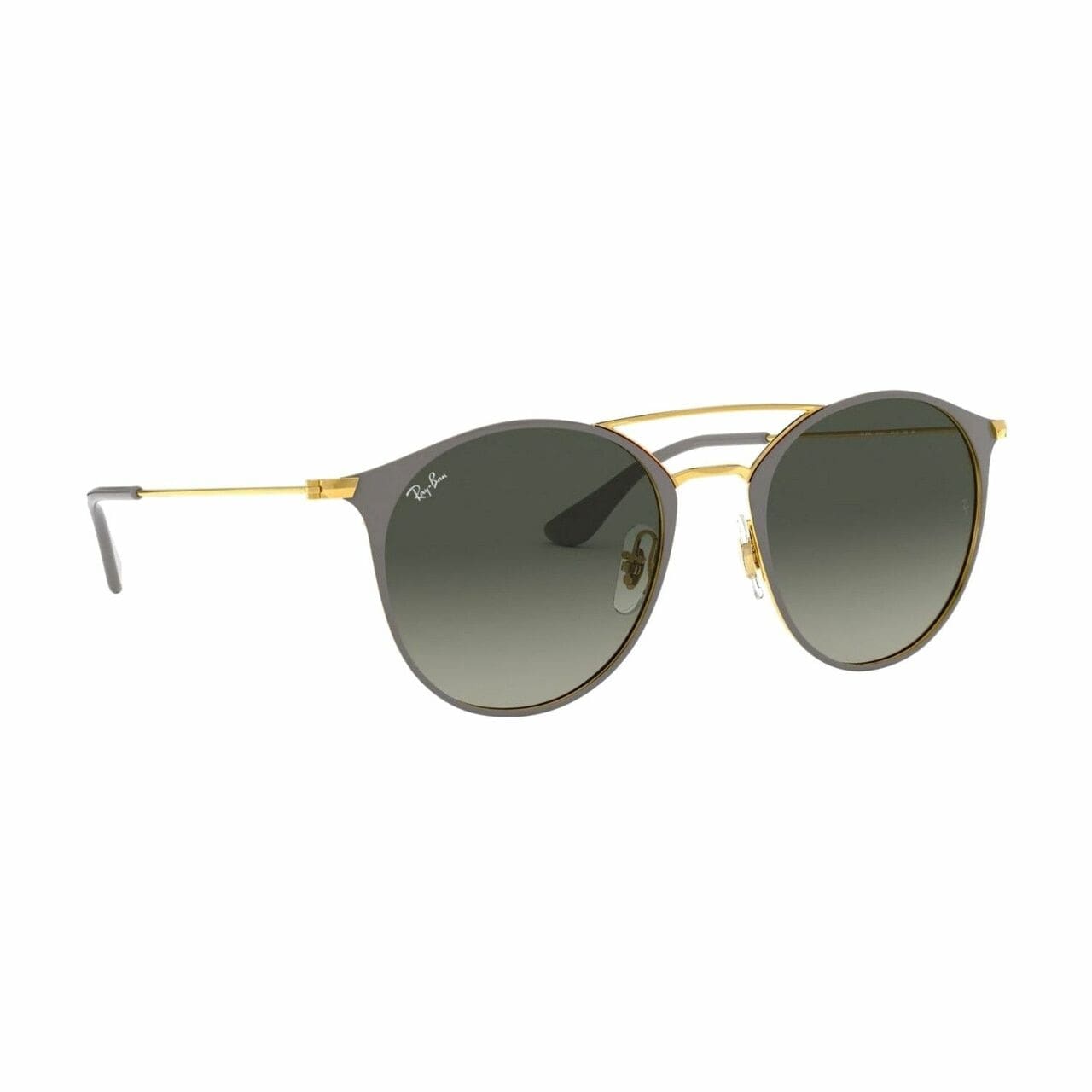 Ray-Ban RB3546-9174/71 Grey Gold Round Grey Gradient Lens 