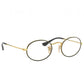 Ray-Ban RB3547V-2991 Black Gold Oval Unisex Metal Eyeglasses 8053672882643