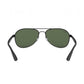 Ray-Ban RB3549-006/71 Black Aviator Green Classic Lenses Sunglasses Frames 8053672671087