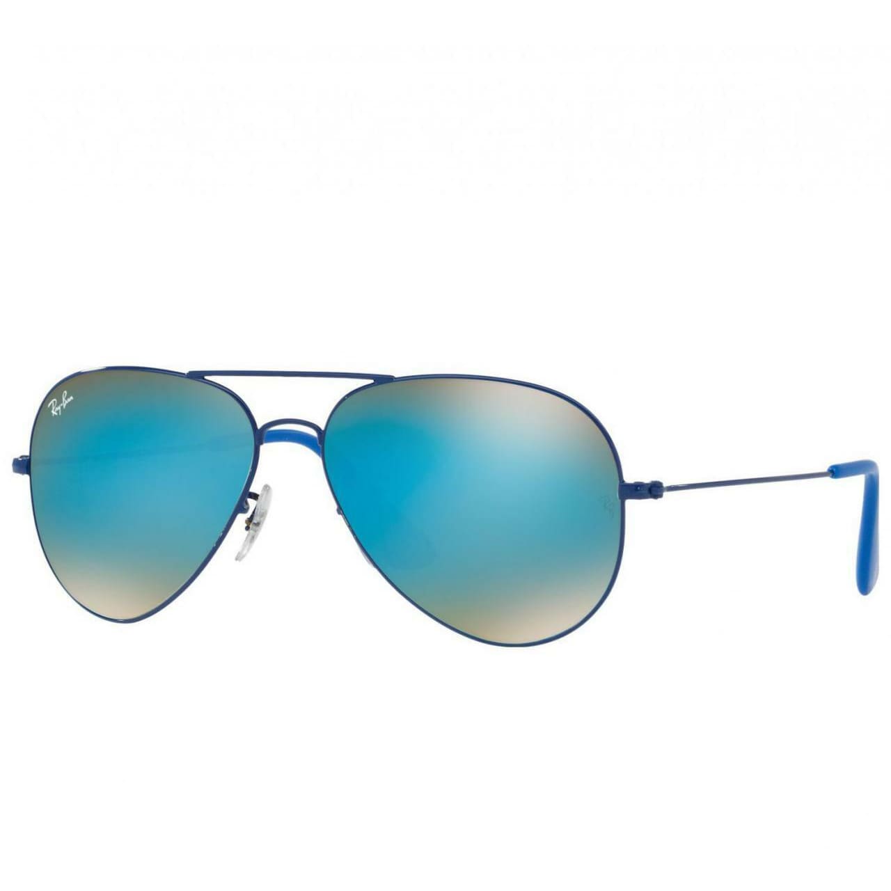 Ray-Ban RB3558 9016B7 Pilot Blue Gradient Flash Lens Blue Metal Frame Sunglasses 8053672695854