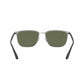 Ray-Ban RB3569-90049A Silver Black Square Green Classic G-15 Polarized Lens Sunglasses 8053672770957
