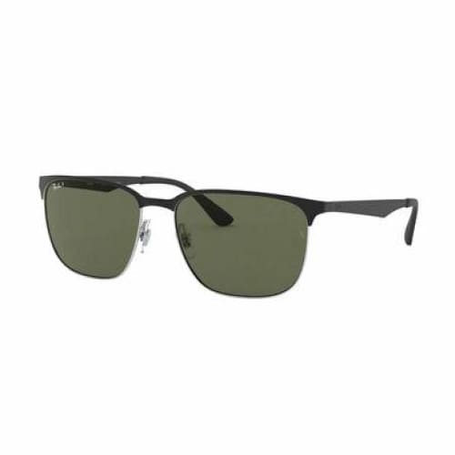 Ray-Ban RB3569-90049A Silver Black Square Green Classic G-15