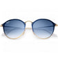 Ray-Ban RB3574N-001/X0 Gold Round Blue Gradient Mirror Lens Sunglasses 8053672879292
