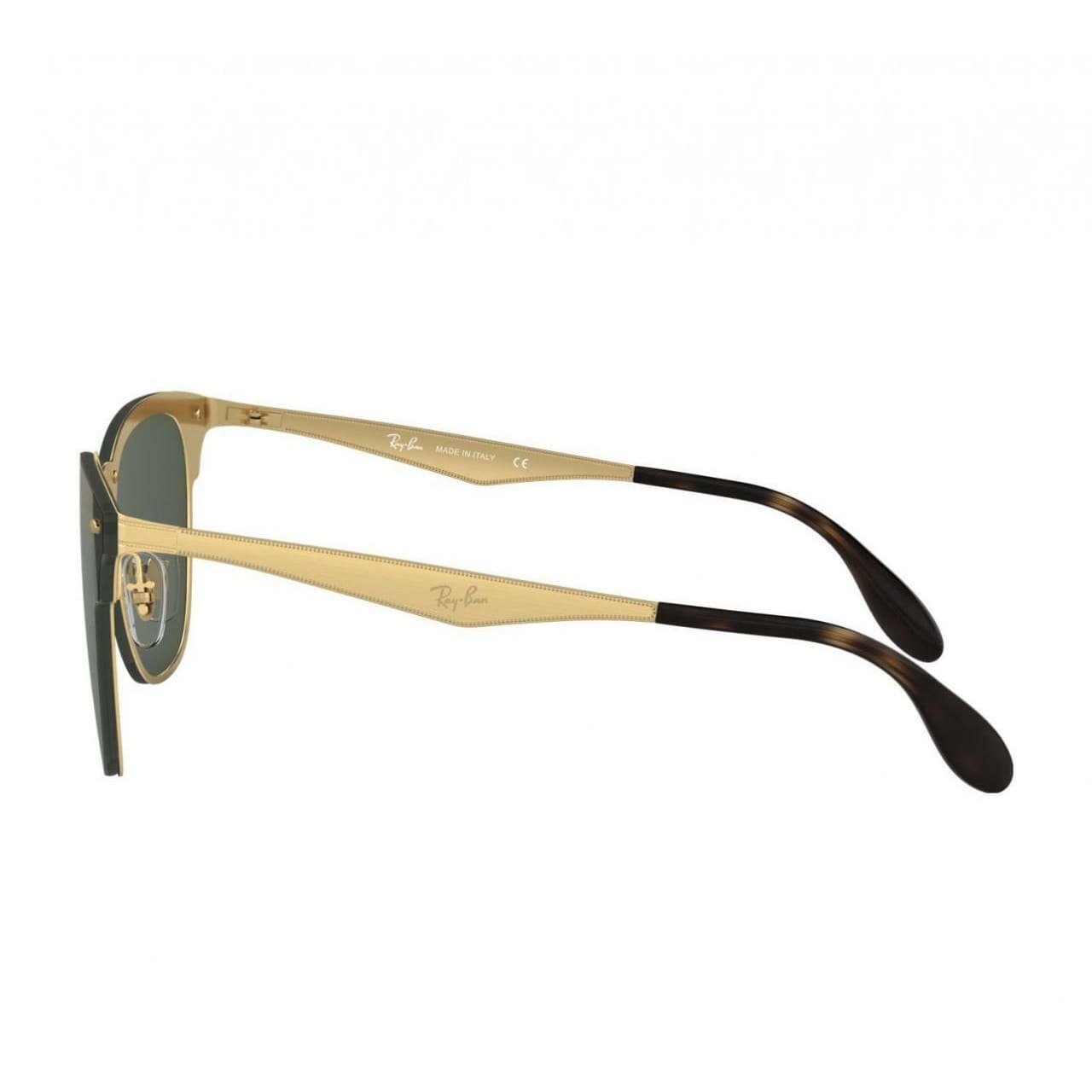 Ray-Ban RB3576N-043/71 Gold Square Green Classic Metal Sunglasses Frames 8053672763140