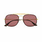 Ray-Ban RB3583N-001/75 Blaze General Gold Square Violet Classic Lens Steel Sunglasses 8056597081269