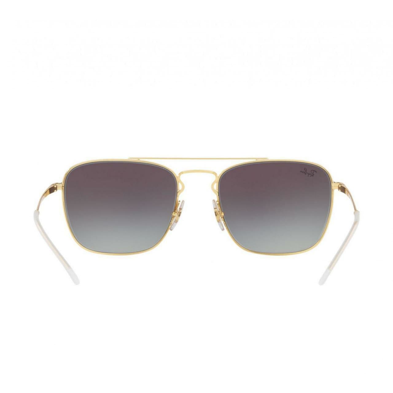 Ray-Ban RB3588 90548G Grey Gradient Lenses with Black Gold Square Metal Sunglasses Frames 8053672836998
