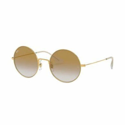 Ray-Ban RB3592-001/13 Ja-Jo Gold Round Brown Gradient Lens 