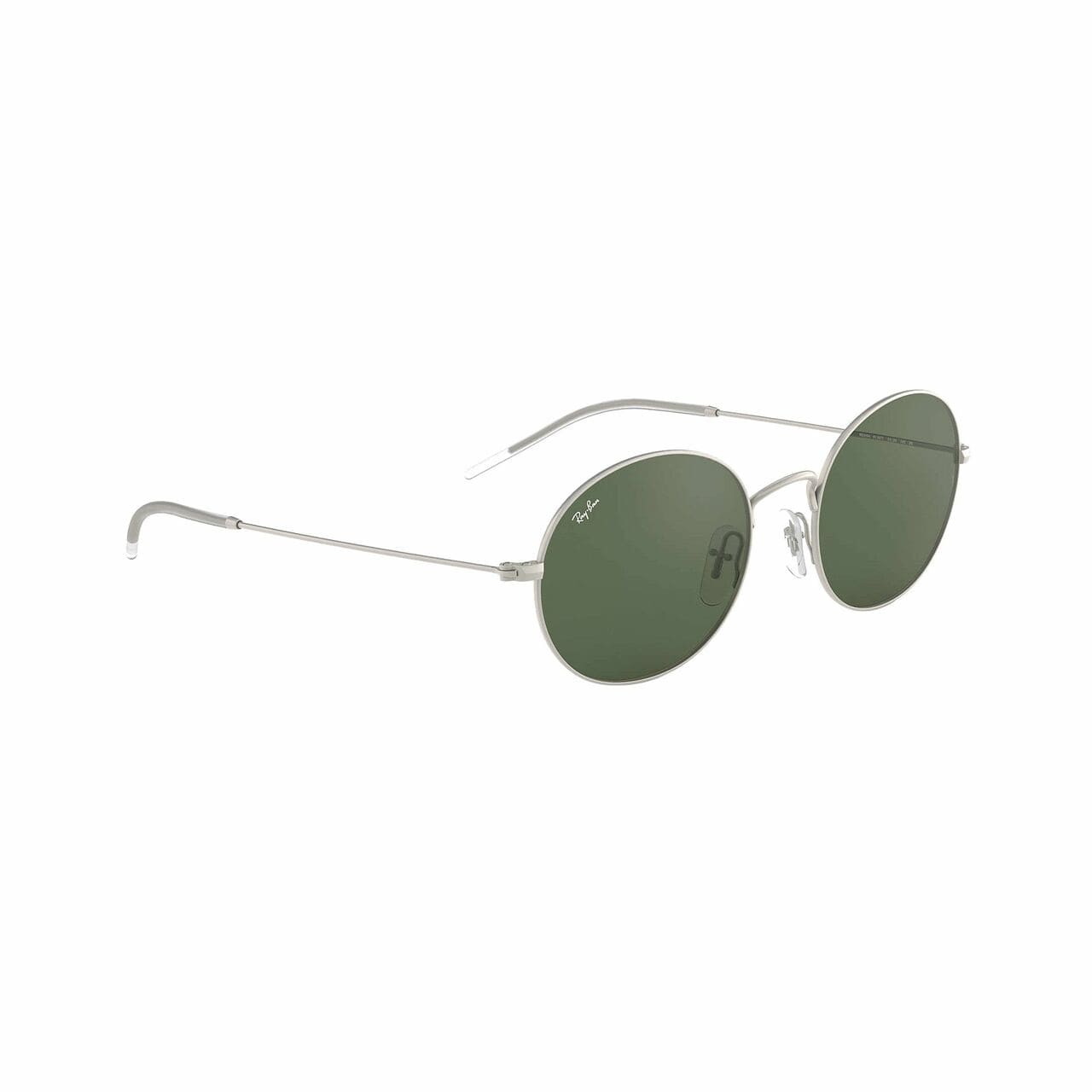 Ray-Ban RB3594-911671 Beat Silver Round Green Classic Lens Metal Sunglasses 8053672929539